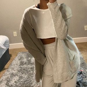 Oversized cardigan sweater